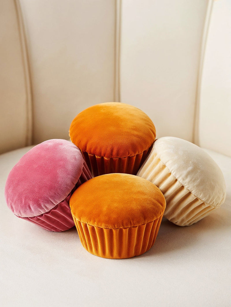 Coussin Cupcake en velours-zoom-