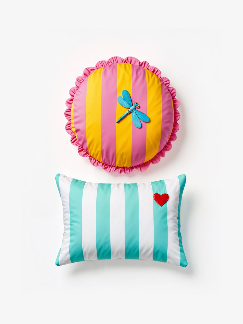 Dragonfly & Heart Pillow Set-zoom-