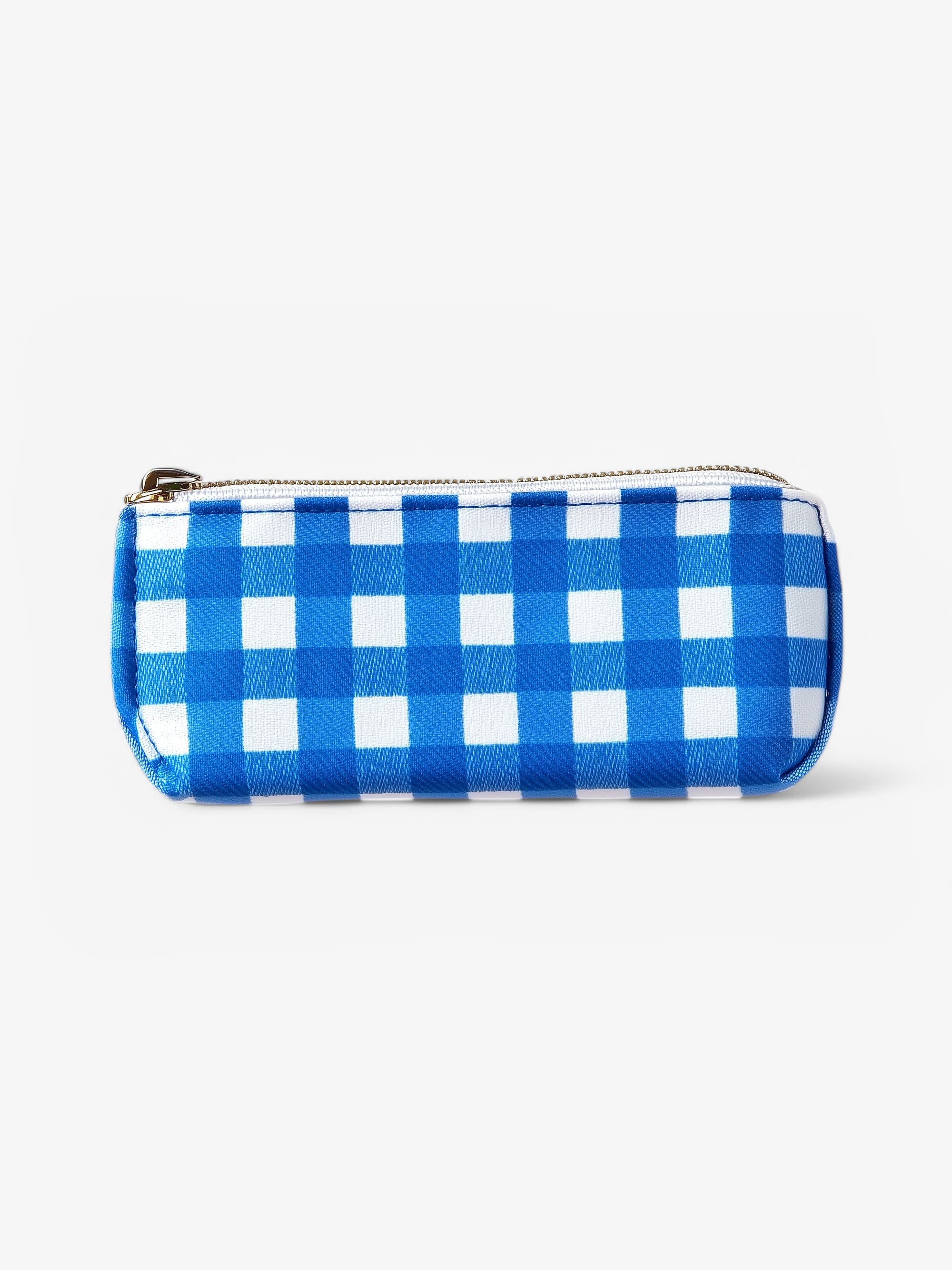 Checkered Pencil Pouch-zoom-1