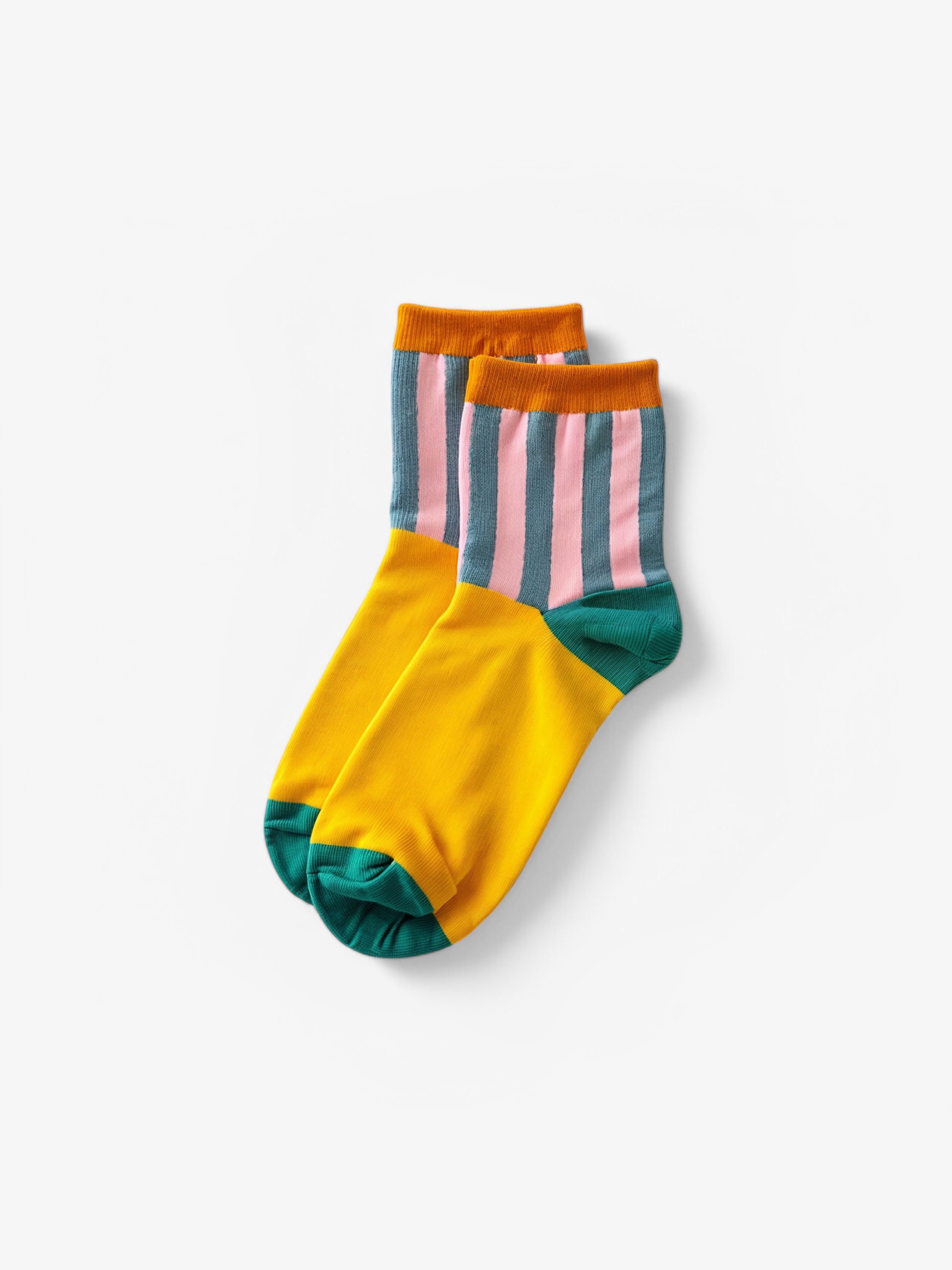 Calcetines tobilleros de rayas retro-1