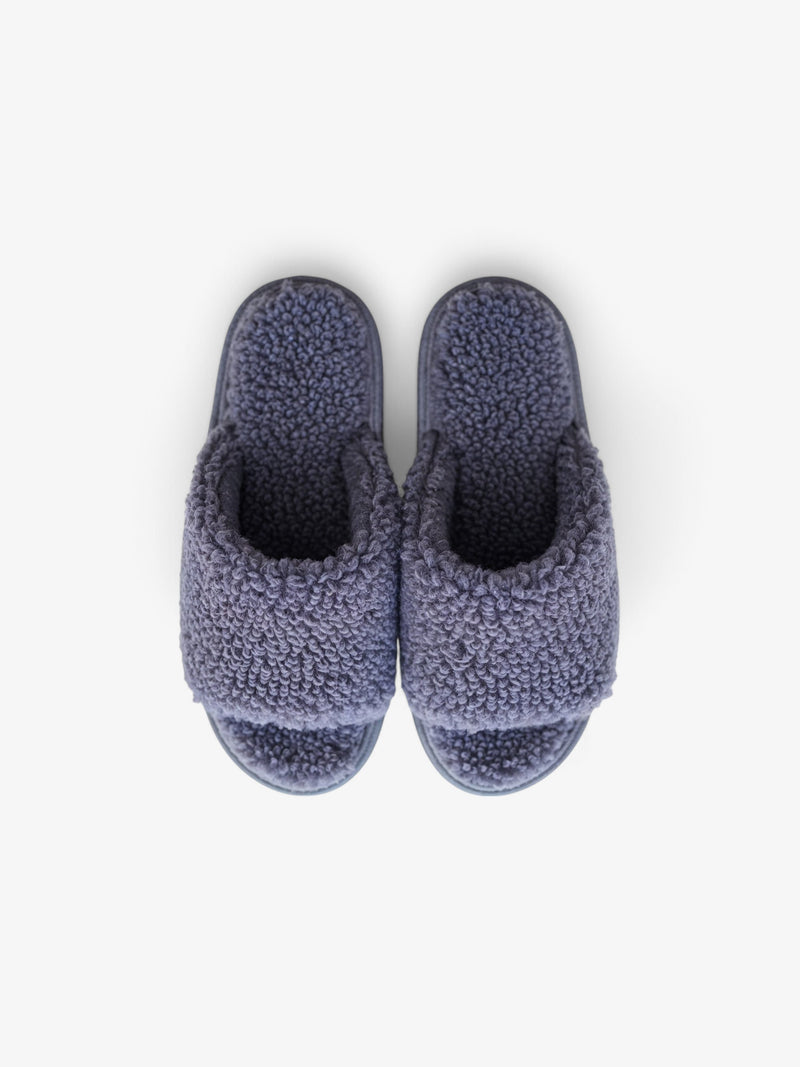 Pantuflas acogedoras con punta abierta-zoom-